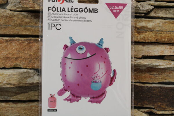 szörnyecske,egyszemű,fólia lufi,