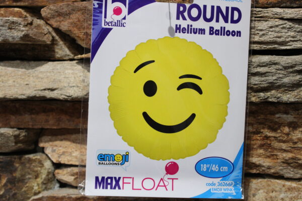 Fólia lufi  "Smiley" kacsintó 45 cm