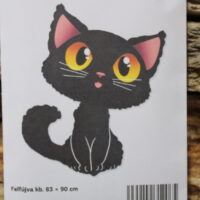 fekete macska,fólia lufi,