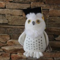 plüss hóbagoly – fehér bagoly plüss (22 cm) ballagási ajándéknak | partyballon