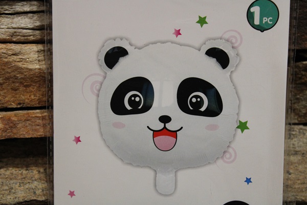 Fólia lufi – „panda fej” –