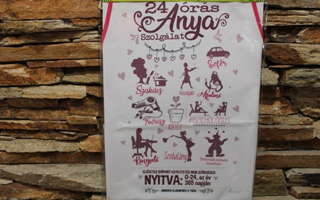 Anyák napi kötény – 24 órás Anya –