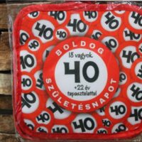 edényalátét 2 db/cs sebességkorlátozó 40. szülinap