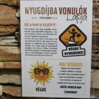 alkalmi újság ajándéktárgy ( nyugdíjba vonulók lapja )