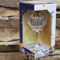 boros pohár boldog születésnapot ( 80.szülinap)