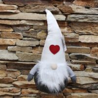 karácsonyi manó fehér sapkás szürke (óriás)