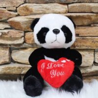 valentin napi óriás plüss panda 40 cm – „i love you” szívvel
