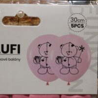 latex lufi szett babaváró rózsaszín ,macis