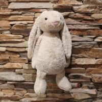 Óriás plüss nyuszi 40 cm bézs (húsvét)