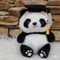 plüss pandamaci rózsaszín talpú (ballagás)