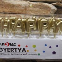tortagyertya happy birthday arany felirat