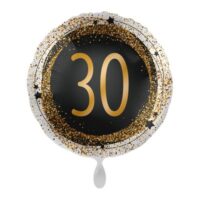 fólia lufi fekete arany glitteres (30.szülinap)