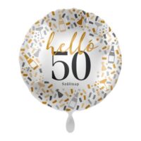 fólia lufi ezüst pezsgős helló (50.szülinap)