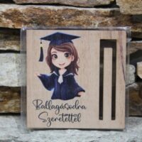 fa pénzátadó lap ballagásodra szeretettel ( lányos )