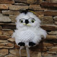 pápaszemes plüss bagoly virág betűző ( ballagás )