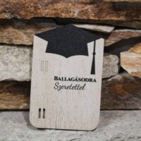 fa pénzátadó ballagásodra szeretettel kalapos