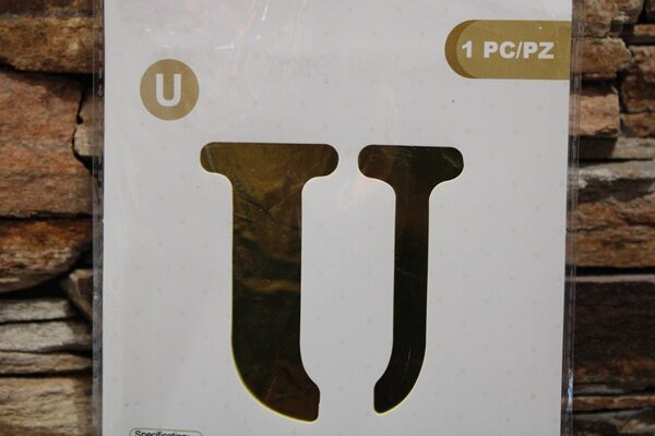 Fólia lufi – U -betű – (arany)