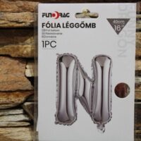 fólia lufi n betű ezüst