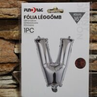 fólia lufi v betű (ezüst)
