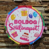 pinata boldog szülinapot rózsaszín 