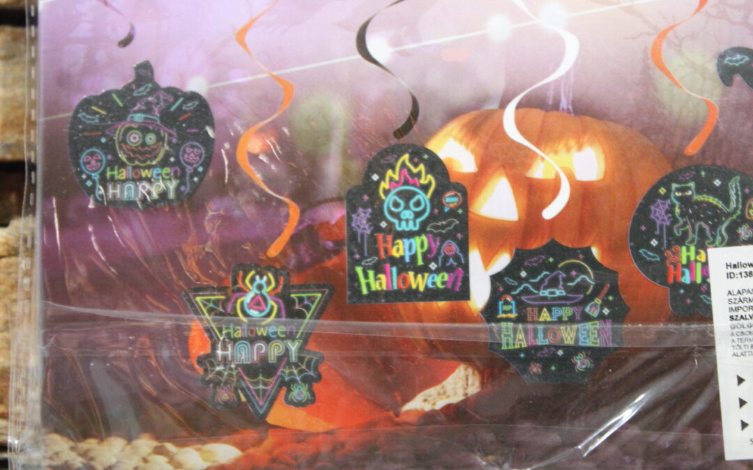 Lógó dekoráció 6 db /cs (halloween)