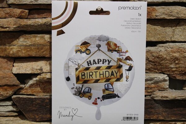 fólia lufi happy birthday munkagépes