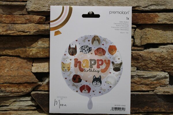 fólia lufi happy birthday (kutyusos)