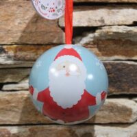 karácsonyi ajándék gömb ( 9 cm ) (mikulás)