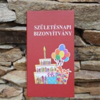 bizonyítvány születésnapi bizonyítvány