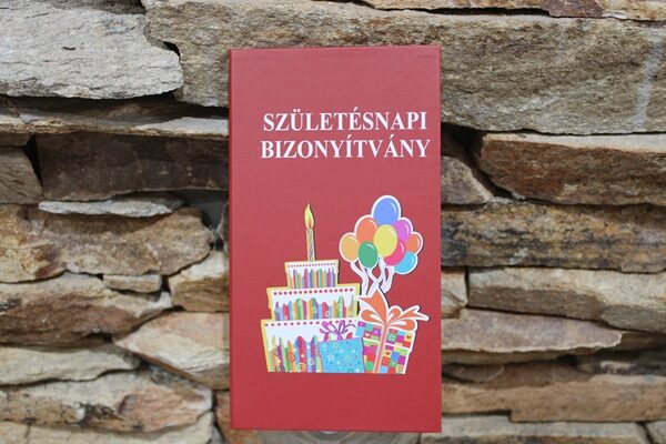 bizonyítvány születésnapi bizonyítvány
