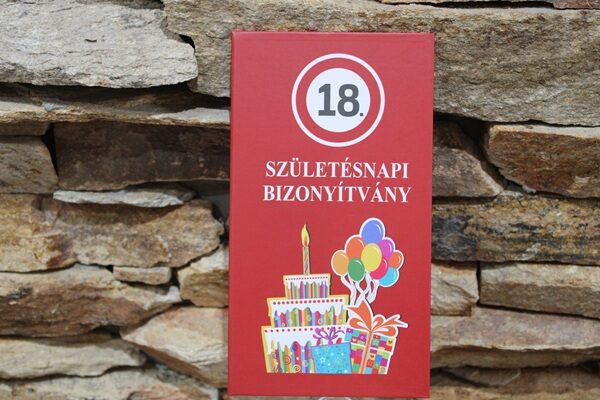 bizonyítvány 18.szülinap