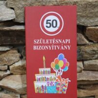 bizonyítvány 50.szülinap 