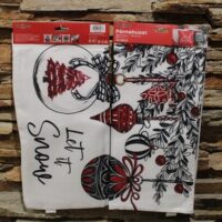 karácsonyi párnahuzat (fehér) let is snow