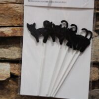 halloween sütibetűző fekete macska