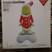 Álló fólia lufi (levegős) grincs 150 cm