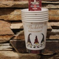 papírpohár boldog karácsonyt manós 6 db/cs, 250 ml