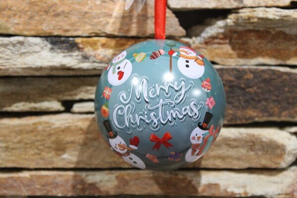 karácsonyi ajándék gömb ( 9 cm ) merry christmas