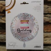 fólia lufi boldog szülinapot (tortás ,pink)