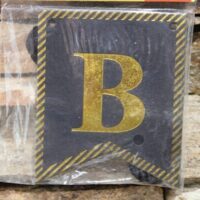 bÚÉk! felirat fekete arany 14 db zászlóval 2 m (szilveszter)