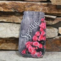 valentin napi hűtőmágnes szeretlek rózskkal befőtt forma