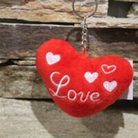 plüss szív kulcstartó love (valentin nap)