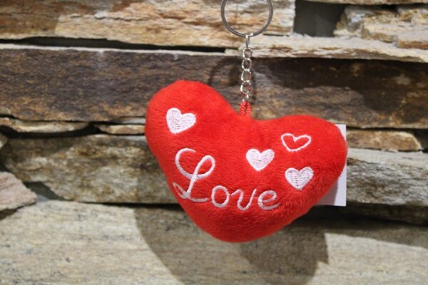 plüss szív kulcstartó love (valentin nap)