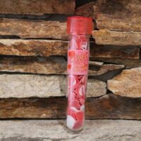 szappan konfetti (szívecskés) fehér piros tubusban (valentin nap)