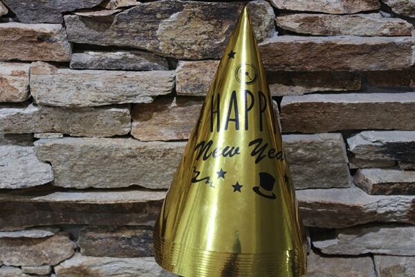 Happy New Year arany kalap (sziveszter)