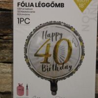 fólia lufi happy 40 birtghday ( 40.szülinap )