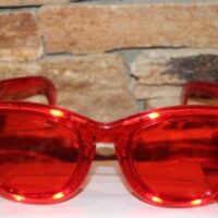 világító szemüveg nagy ledes (piros ) (szilveszter)