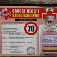 vicces orvosi recept (70.szülinap)