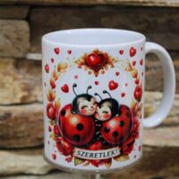 bögre szerelmes katicák (valentin nap)