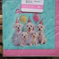 papírszalvéta boldog szülinapot (kutyusos)