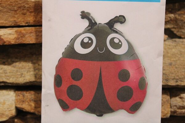 katicabogár fólia lufi 57x62 cm – óriás katicás lufi